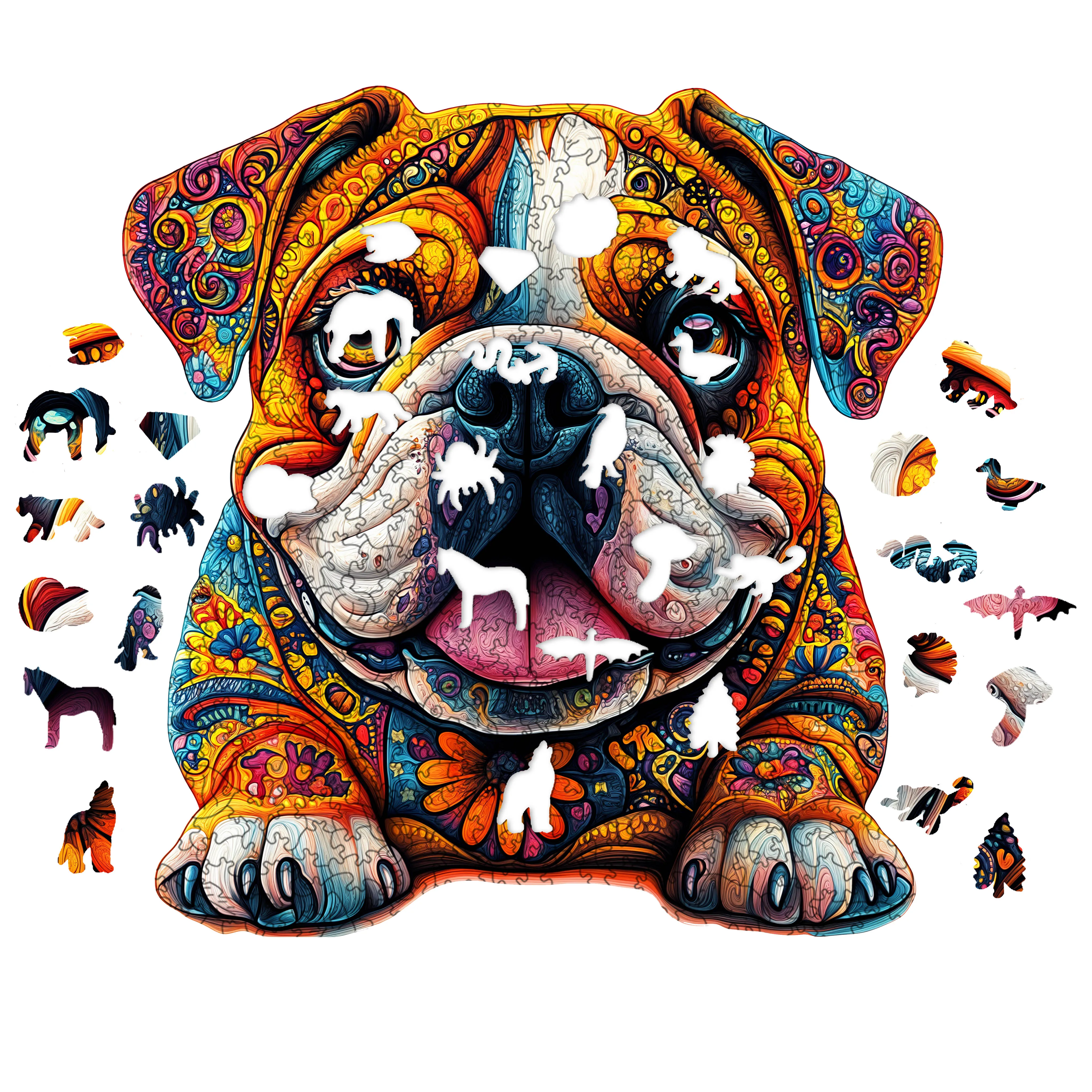 Fish Rabbit Bear Bird Dog Animal Wooden Puzzle Adolescent Adult Stress Relief Toys Irregular Animal Shapes Holiday Birthday Gift jigsaw puzzles wooden jigsaw puzzles wooden puzzle toys educational puzzles mini jigsaw puzzle
