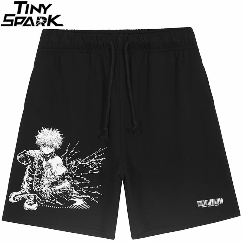 2025 Men Streetwear Shorts Hip Hop Anime Shorts Harajuku Japanese