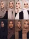 Bufanda de Hijab musulmán para mujer, pañuelo de algodón suave para la cabeza, chales urbanos, pañuelo islámico para la cabeza, diadema de 180x95cm