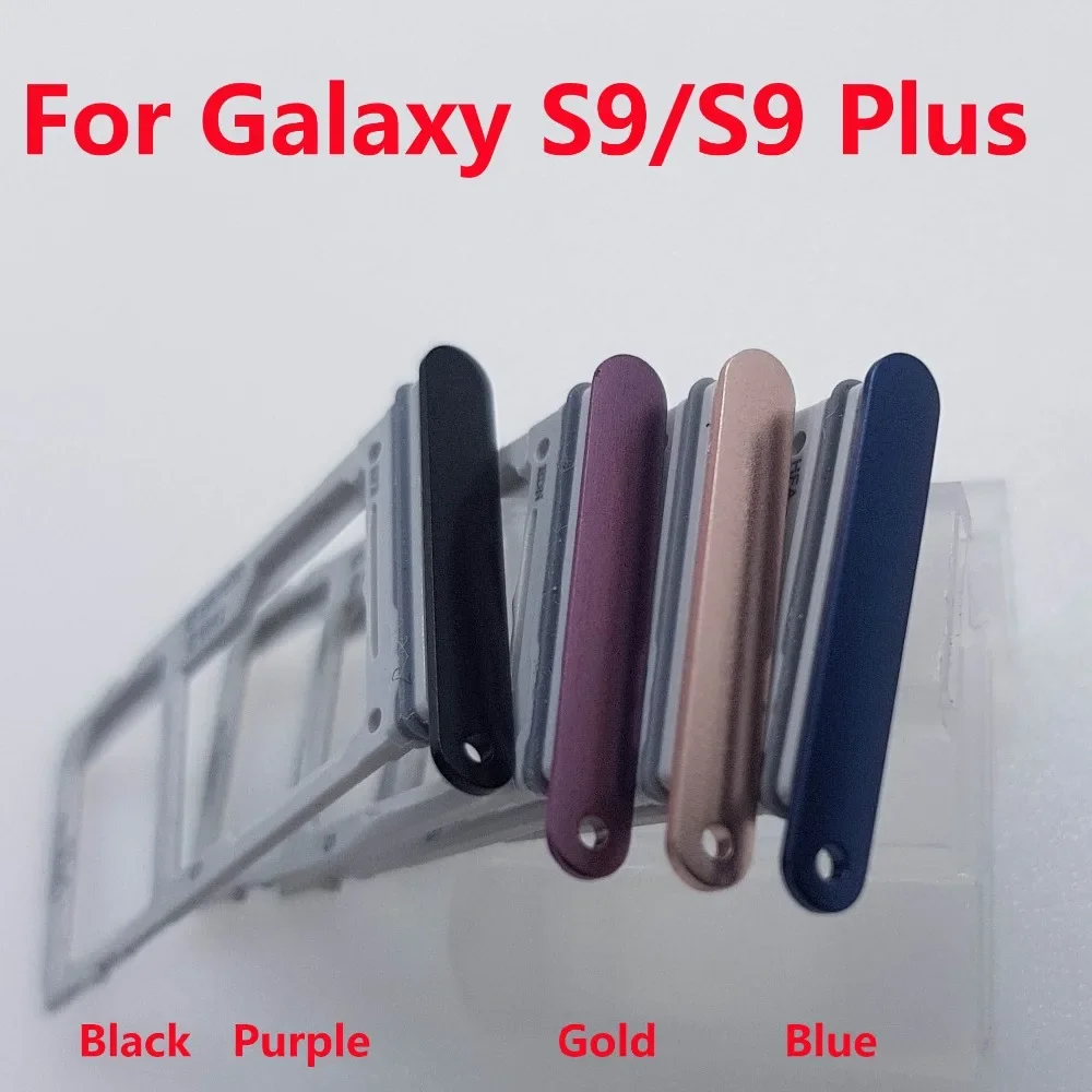 Dual Sim Card Tray Slot Holder Replacement Part for Samsung Galaxy S9/S9 Plus