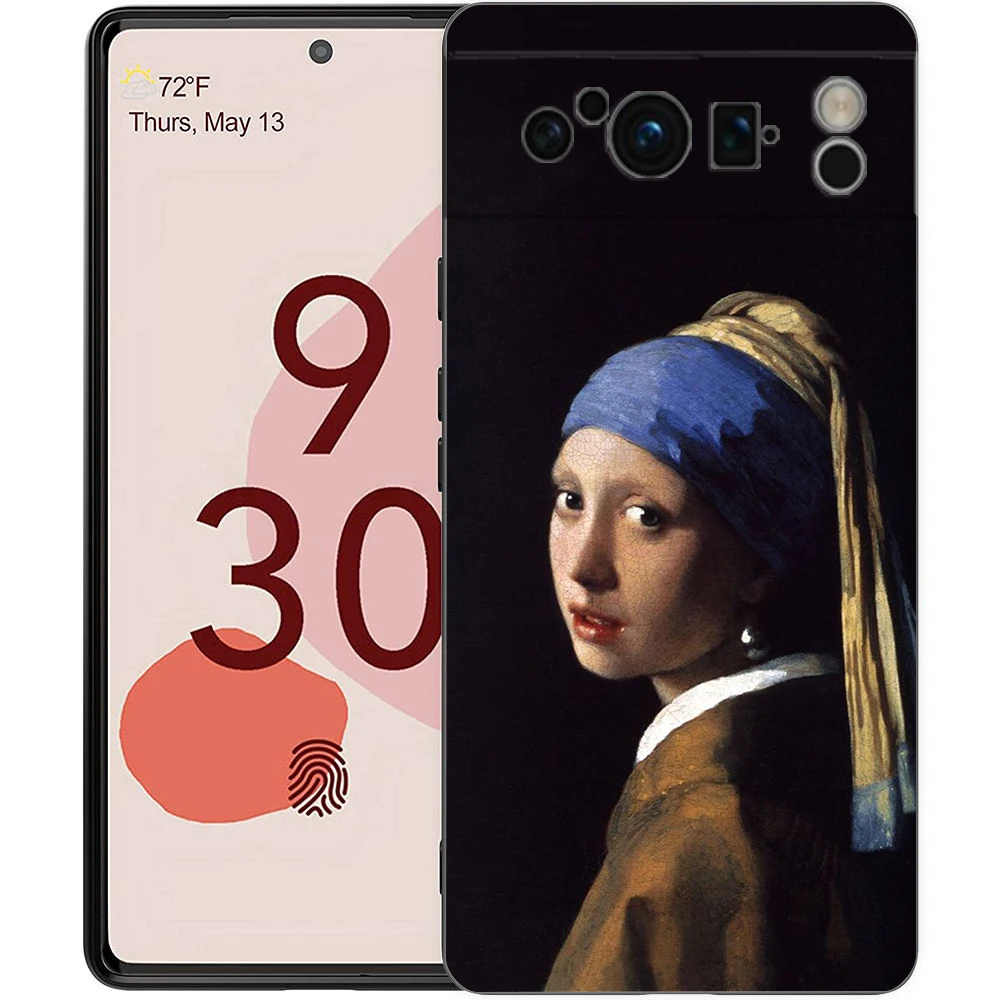Renaissance Art Painting Black Phone Case - Soft Shell Cover