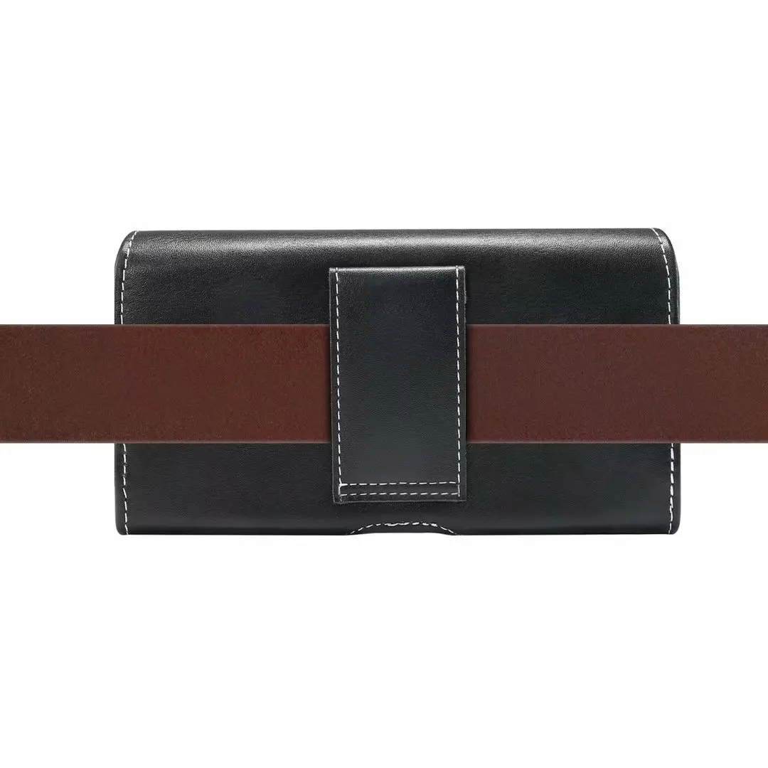 Universal Leather Phone Belt Clip Case Waist Bag