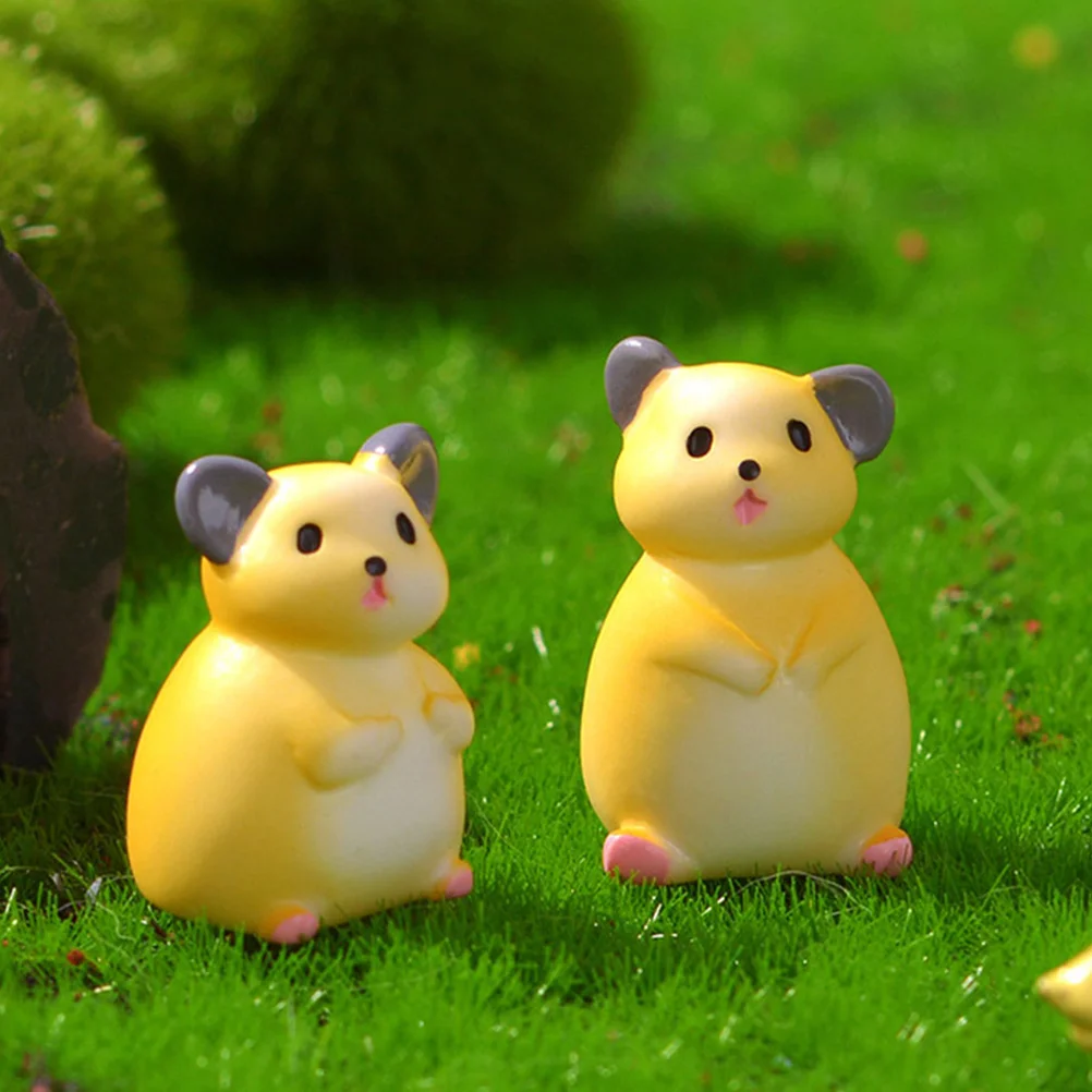 

9 Pcs Yard Decor Animal Themed Decorations Miniature Versatilen Statue Resin Home Miniatures