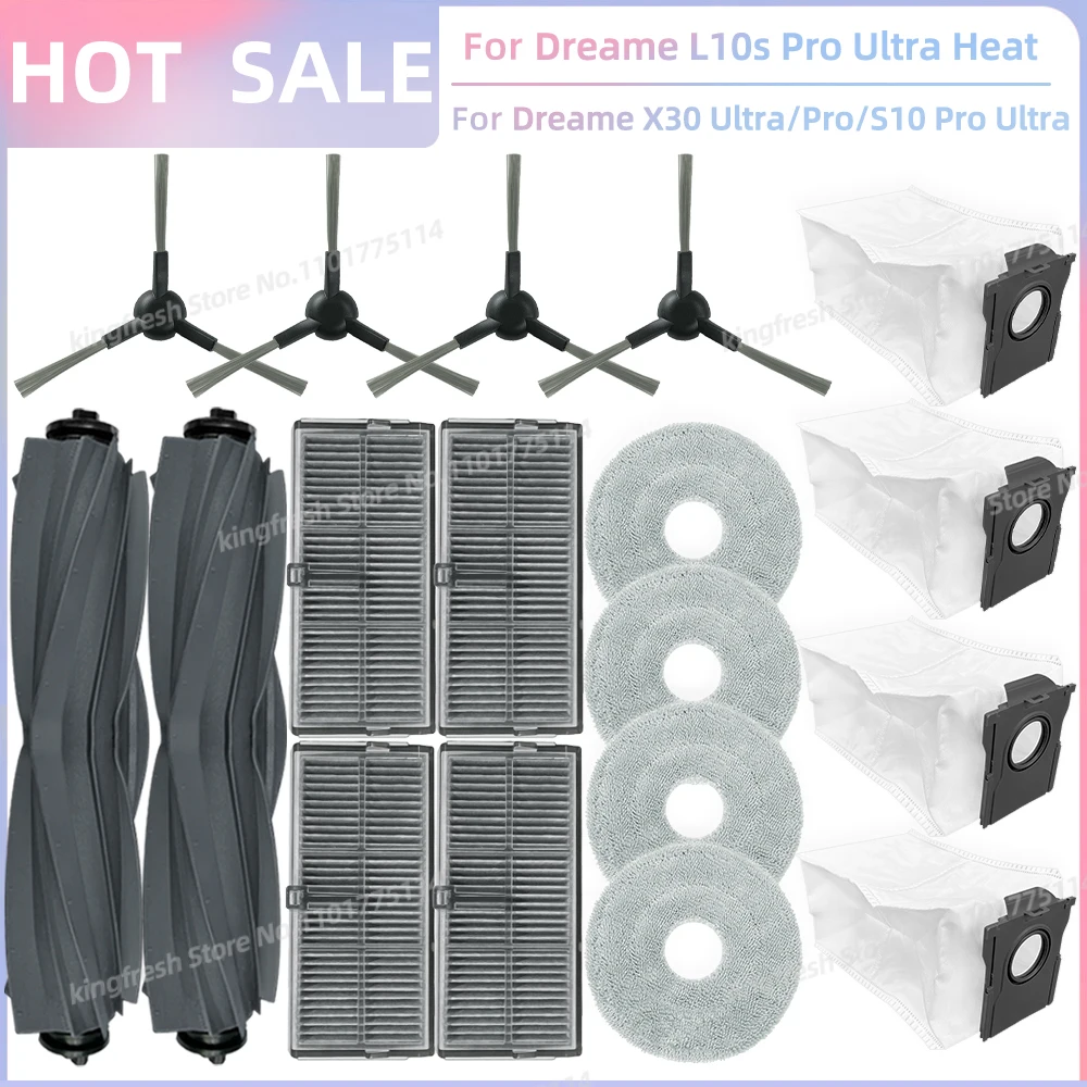 Kit Ricambi Per Robot Aspirapolvere Dreame L10s Pro Ultra/X30 Ultra - Spazzole, Filtri, Sacchetti E Panni - Foto 6