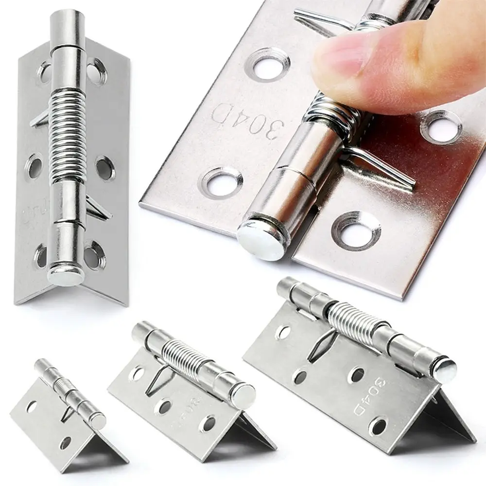 1Pc Door Hinges Cross Hinge Automatic Rebound Cabinet Cupboard Door Hinges For Folding Window with Spring Furniture Hardware