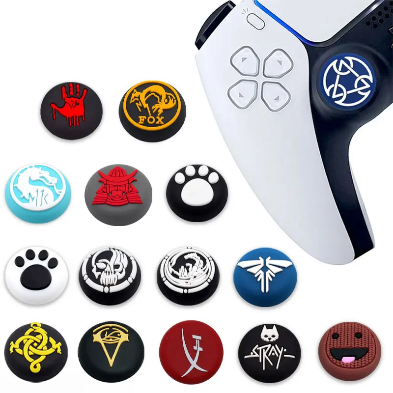 2pc Soft Silicone Thumb Stick Grip Cap For Sony Playstation