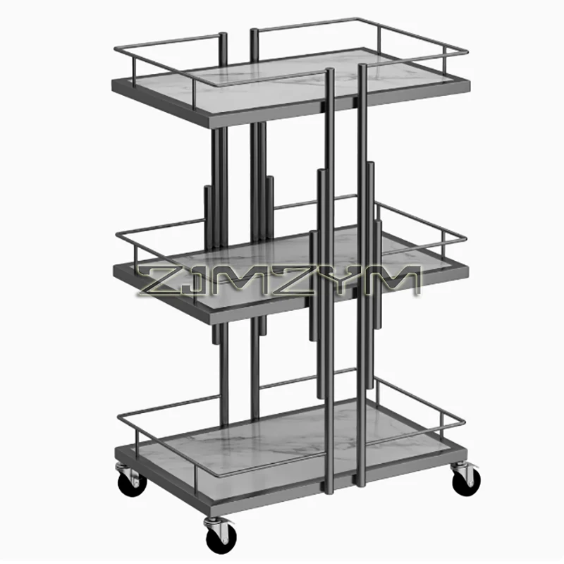 Professional Salon Trolleys Salon Furniture Manicure Mobile Tools Trolley Modern Commercial Multi-layer Storage Beauty Cart