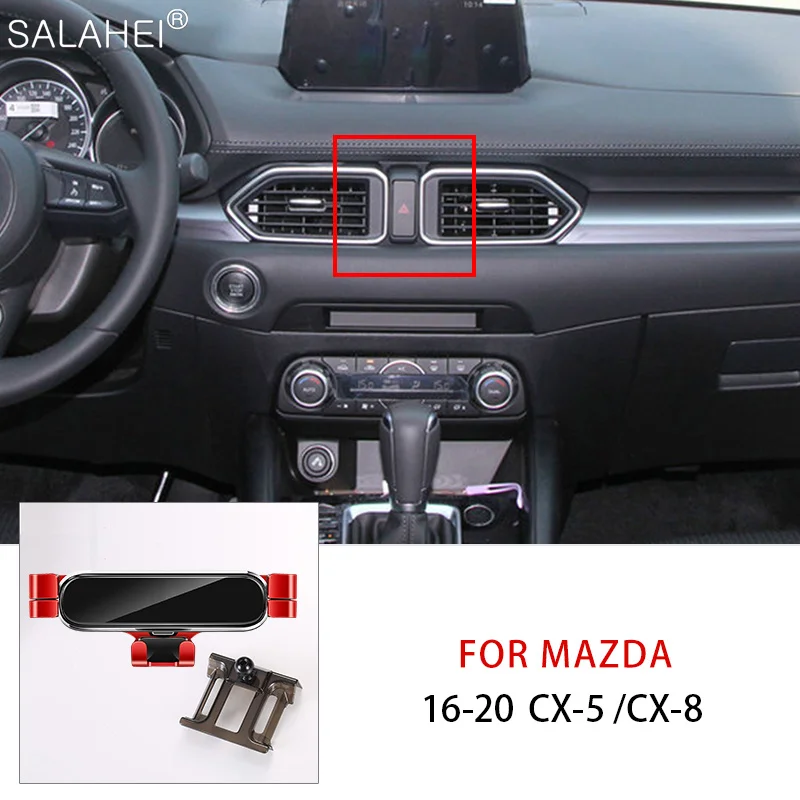 

Car Mobile Phone Holder For Mazda CX-5 2017 2018 For Mazda CX5 2017-2021 CX8 2017-2020 Air Outlet Navigation Bracket Accessories