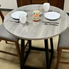 10 Pcs 0.8/1/1.2/1.4M Disposable Fitted Round Tablecloth Transparent Waterproof Oil-Proof Dinning Table Cover Protector Cloth 2