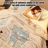 Velvet Bed Sheet Cartoon Bear Thickened Winter Warm Blanket Version Bed Cover Queen King Bedspread Home Decor Coverlid 2