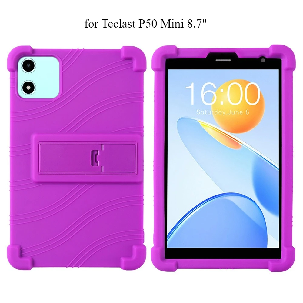 Shockproof Multi-Angle Stand Silicone Protective Tablet Case, 8.7 Inch