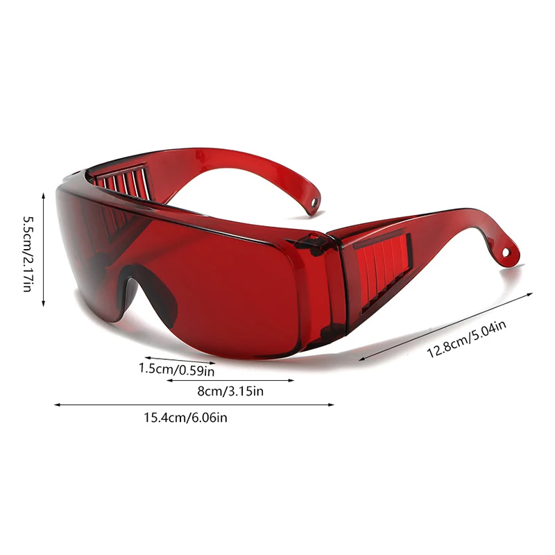 Eye Protection Goggles Eye Mask 1Pc Red Laser Protective Goggles Light Blocking Eye Mask Beauty Salon Eye Care Mask IPL Laser LED UV Lamp Treatment