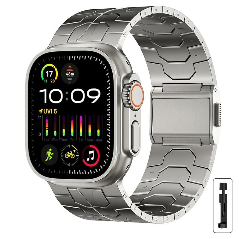 Titanium Color Stainless Steel Strap - Ultra 4 Metal Band