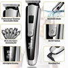 Kemei Hair Trimmer Electric Hair Clipper Beauty Kit Multifunction Shaver Beard Trimmer Cordless Cutting Machine LCD Display 5 3