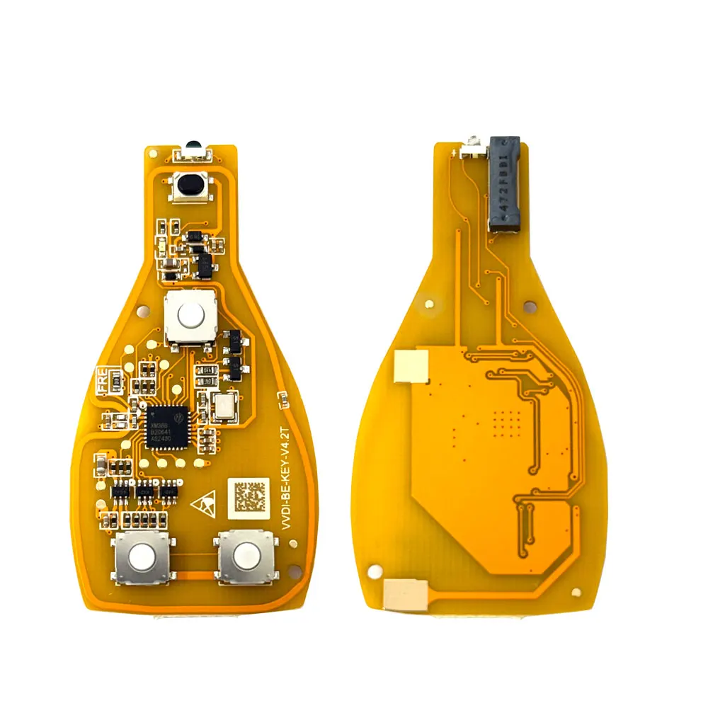 Xhorse VVDI BE 키 프로 3/4 버튼 리모트 자동차 키 (메르세데스 벤츠 V4.2 PCB 리모트 키 칩 개선 버전 315/433MHz 무로고)