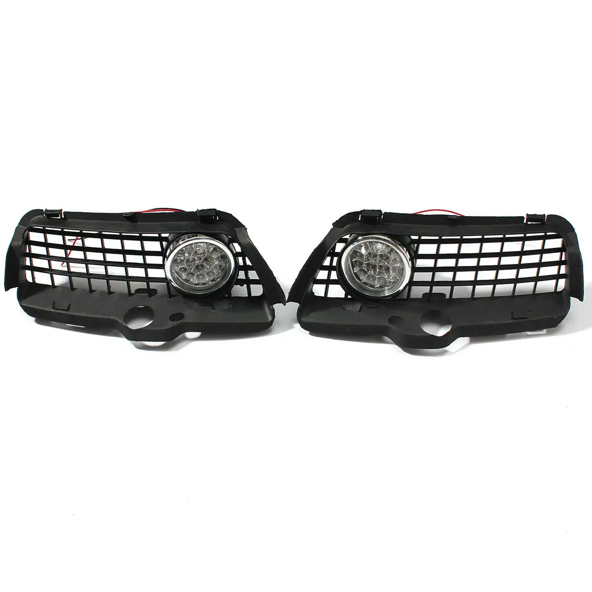 N68R--폭스바겐 Mk3 골프 제타 1992-1998 프론트 범퍼 그릴 6000K 화이트 LED DRL 주행 안개등 자동차 액세서리,폭스바겐 Mk3 골프용