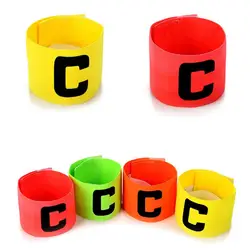 Adjustable Soccer Basketball Player Captain C Mark Armbands Elastic Sticker Captain Armband Подпоручни Для Маркировки