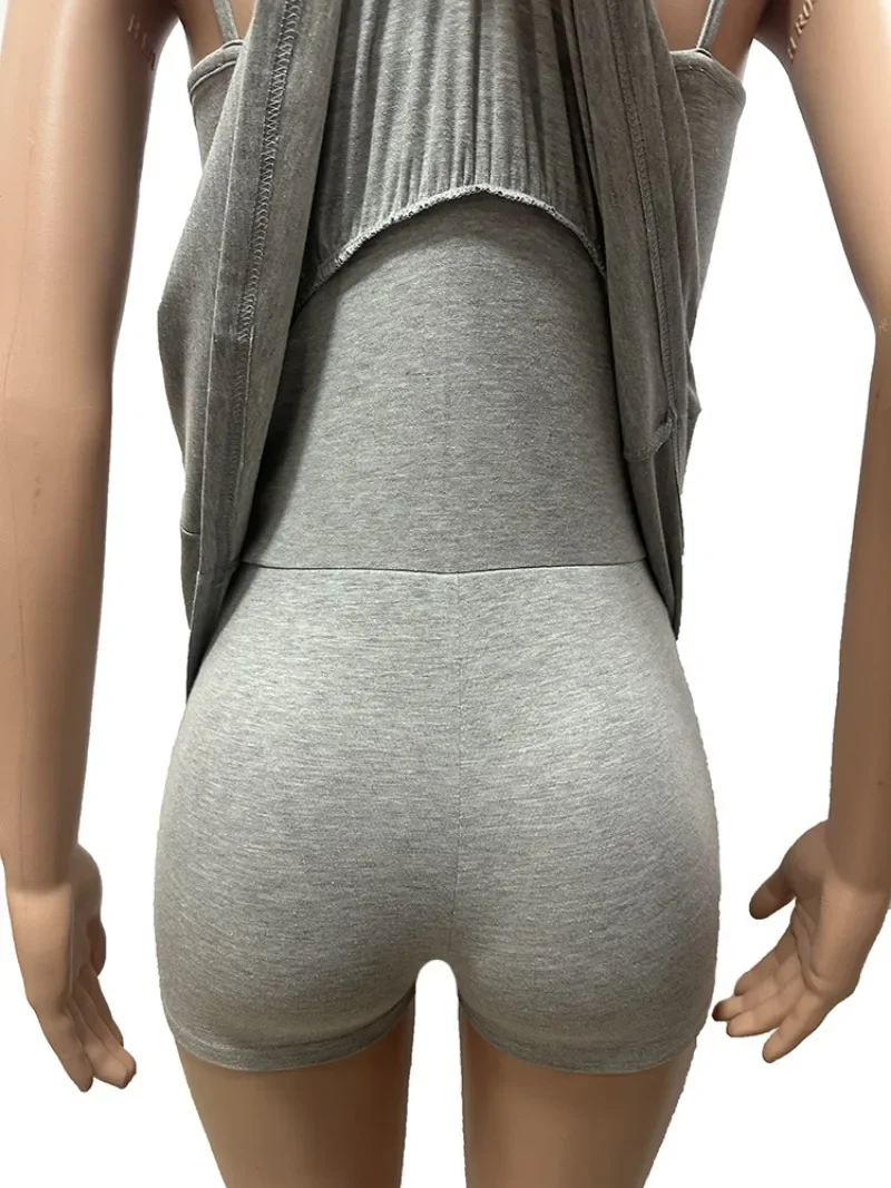 Women Solid Cotton 2 Piece Set Tracksuit Camisole Crop Top + High Waist Mini Pleated Skirts with Shorts Summer Casual Sport Suit