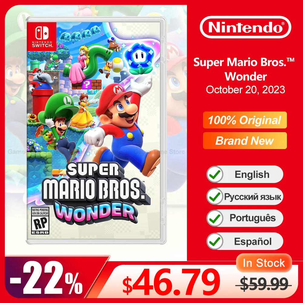 Super Mario Bros. Wonder Nintendo Switch Offerte Di Gioco 100% Scheda Di Gioco Fisica Originale Per Nintendo Switch Oled Lite Console Di Gioco