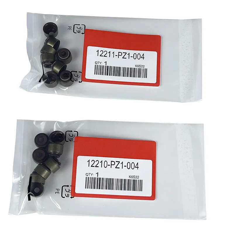 16pcs Valve Stem Oil Seal Kit 12210-PZ1-004 12211-PZ1-004 For honda Civic Accord car intake and exhaust valve oil seal valve stem oil seal kit