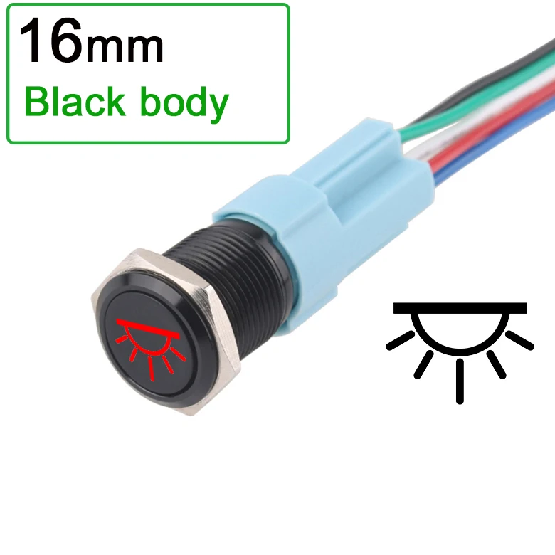 16mm-Red LED-Bl