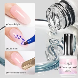 15ML Glossy Top Coat for Long - Lasting Shine and Salon - Quality Finish (Glossy Top)