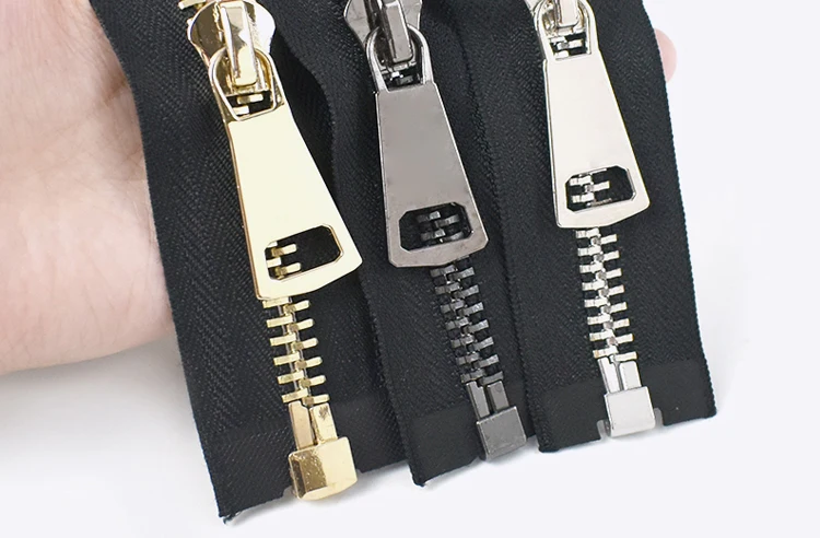 1pc Open-End Metal Zippers  10# 70/80/90cm Zipper Zips for Sewing Down Coat Garments Zipper Sewing Accessories Tools