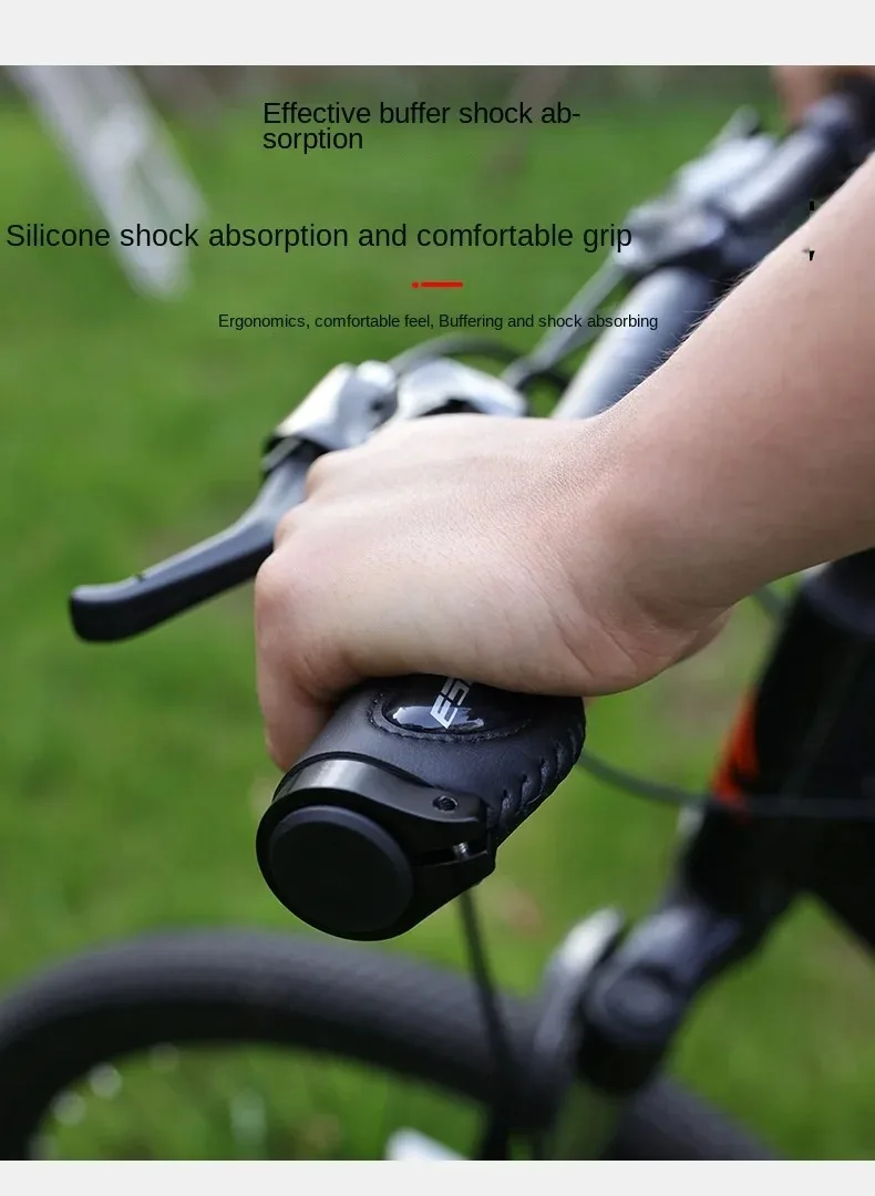 Description Picture 6 of itemESLNF Cycling Handlebar MTB Bicycle Grips Bike Double Lock Rubber Grips Anti-skid Shock-absorbing Soft Bike Accessories