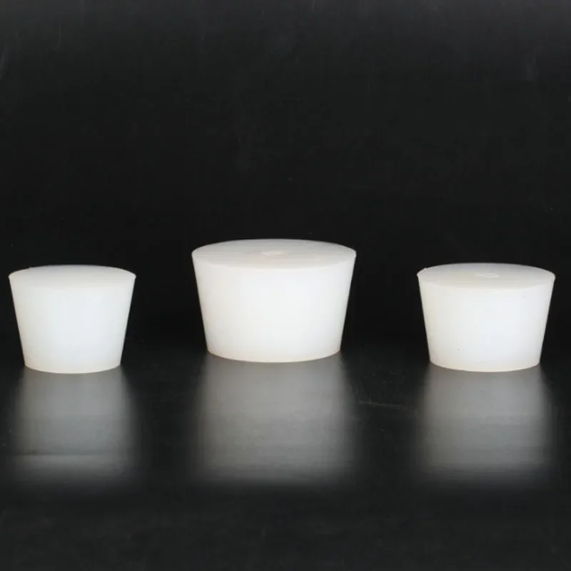 Silicone Rubber Plugs Solid Silicone Plug Conical Stopper Laboratory Flask Sealing Cover Water Pipe Exhaust Valve