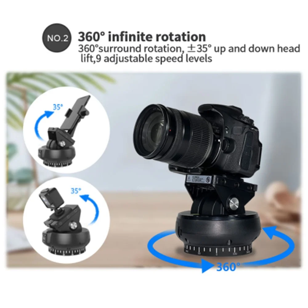 YT1200 Auto Motorized Head 360 Panoramic Gimbal Stabilizer Remote Control For Camera GoPro VS Zifon Phone Vlog Live Video Holder