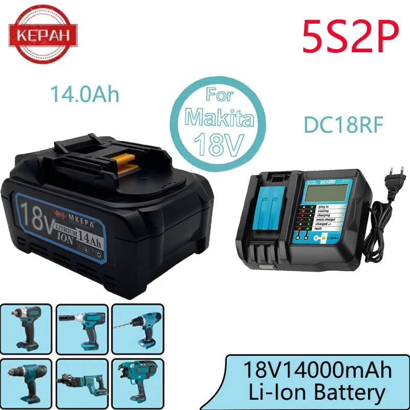 5 S2P 14000Mah 21700 Originale Makita18V Bl1830 Batteria Ricaricabile Agli Ioni Di Litio 21V Bl1860 Bl1850 Bl1860B Bl1840