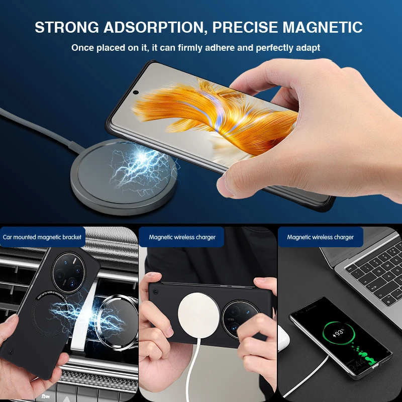 Sleek Frameless Luxury Magnetic Phone Case - Ultra Thin & Durable Back Cover Accessories