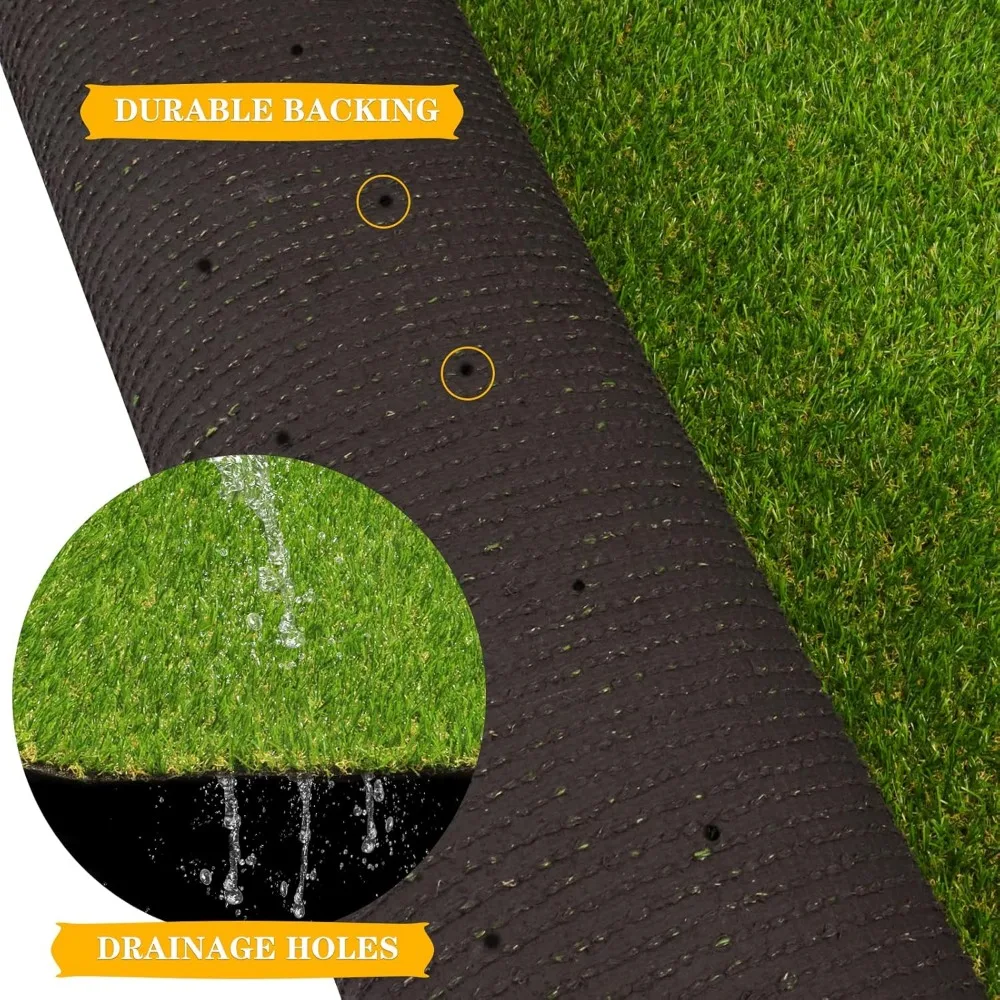 Fake Grasses Lawn Turf 3 Ft X 26 Ft, Realistic Synthetic Pet Turf Garden Landscape, Faux Grasses, Artificial Grass