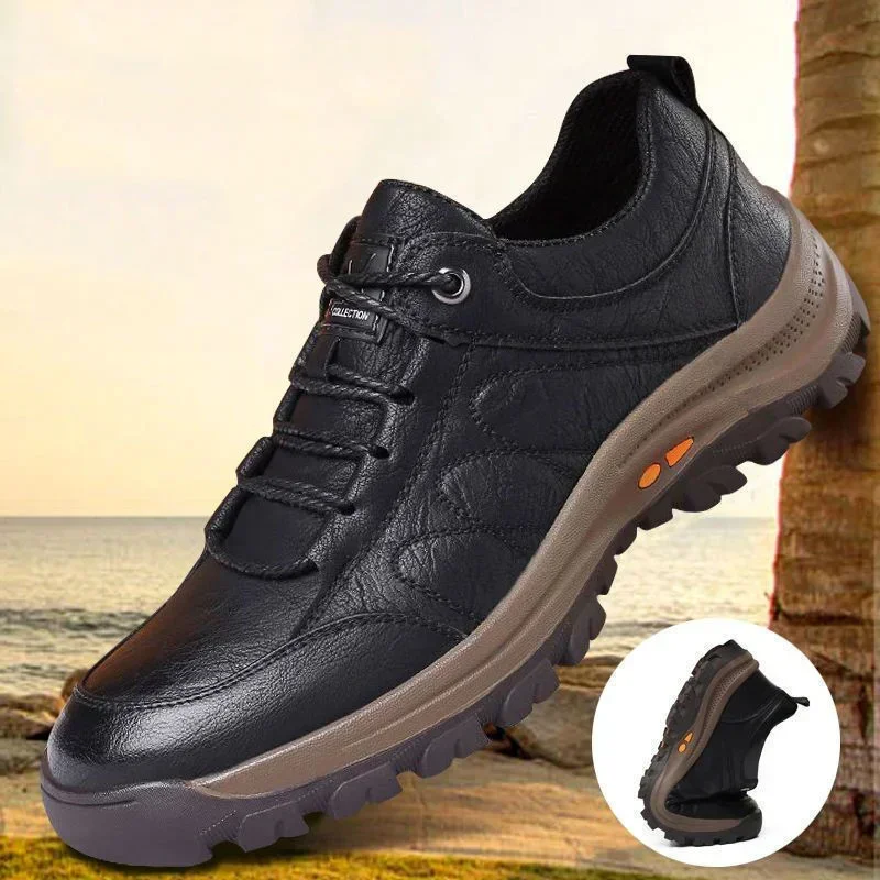 2024 men's shoes Street Trendy Running Non-Slip Outdoor Lace up hiking shoes casual sports shoes Large size mens sneakers 2