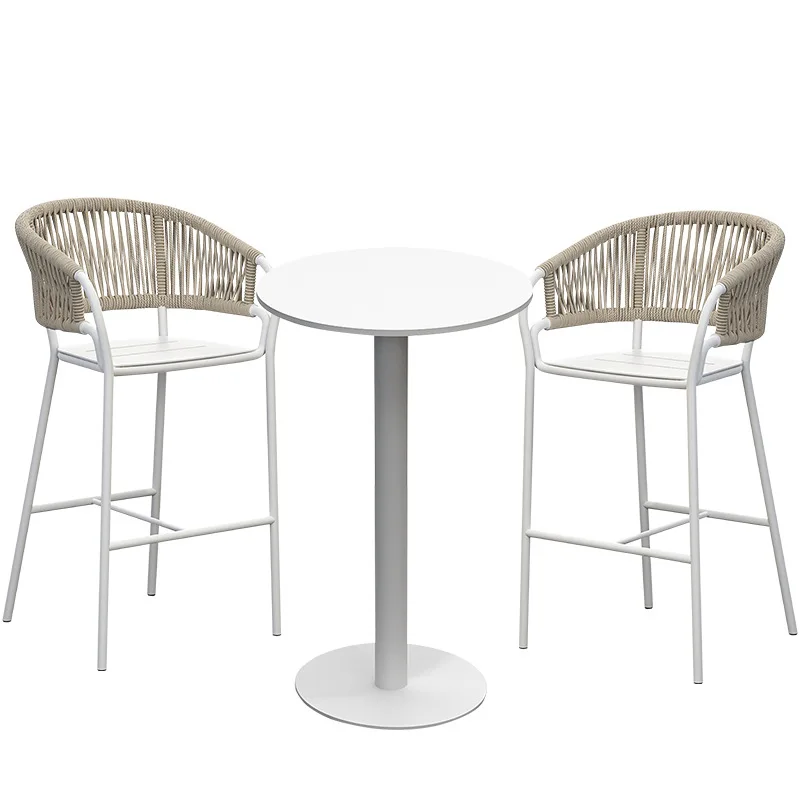 Silla de ratán minimalista de diseño nórdico para Bar, comedor, cafetería, ordenador, oficina, muebles de exterior, XY50BC