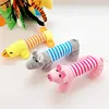 Cute Pet Dog Cat Plush Squeak Sound Dog Toys Funny Fleece Durability Chew Molar Toy Fit for All Pets Elephant Duck Pig 4