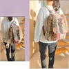 National Original Ethnic Style Printed Cotton Linen Backpack For Women Handmade Woven Leisure Tourism Retro Girl's Backpacks 6