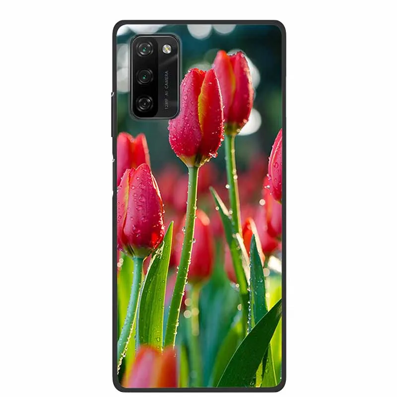 Stylish Black Silicone Phone Case - 6.67 Fashion Soft Back Cover