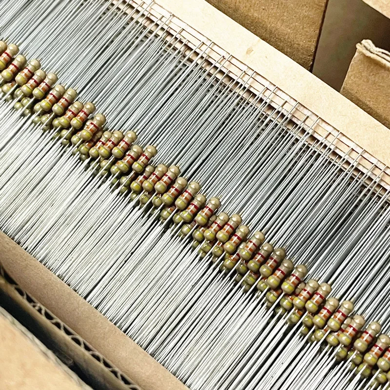 100PCS 1/4W Carbon Film Resistor 5% 0 Euro 1R 10R 100R 1K 2K 5.1K 10K 20K 100K 1M
