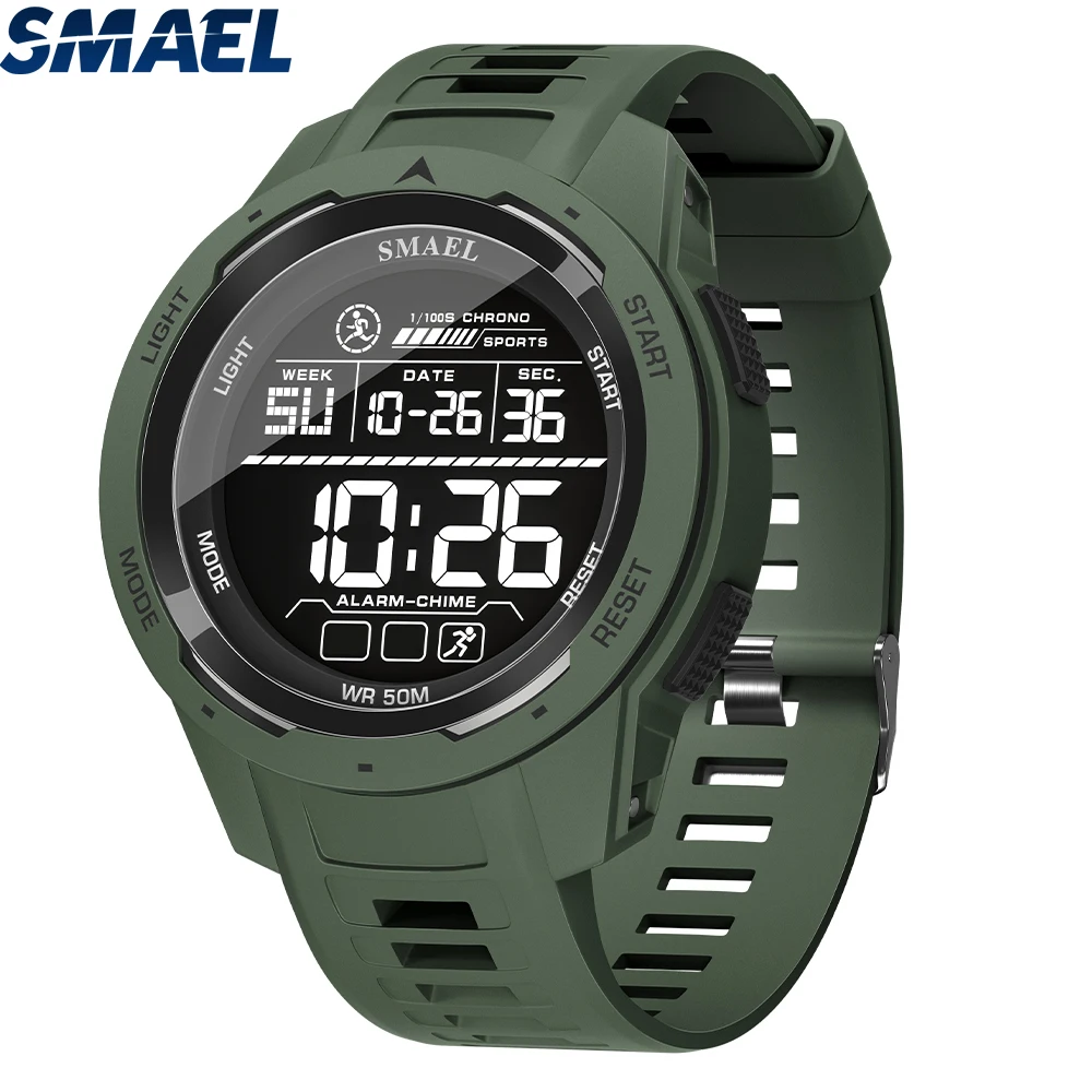 SMAEL 8105 Digital Watches Sports LED Wristwatches Men's 50m