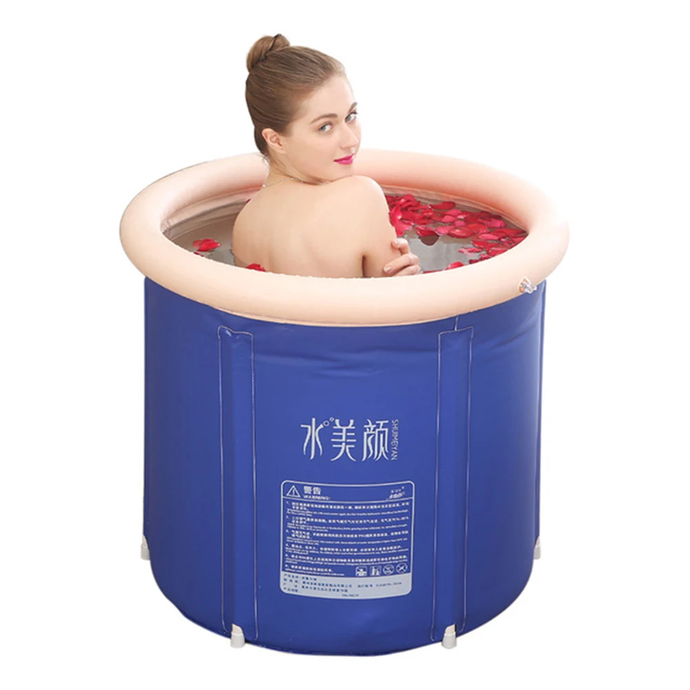Home Party Portable Folding Bathtub Large PVC Foldable Water Tub Place Room Spa Thickened Bath Tub