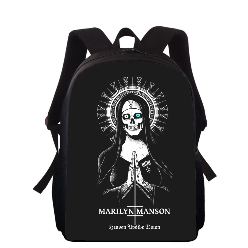 Marilyn Manson 16" 3D Print Kids Backpack Primary School Bags for Boys Girls Back Pack Students School Book Bags 3