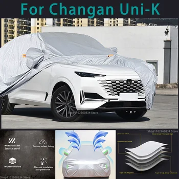 For Changan Uni-k 210T Waterproof Full Car Covers Outdoor Sun uv protection Dust Rain Snow Protective Auto Protective cover