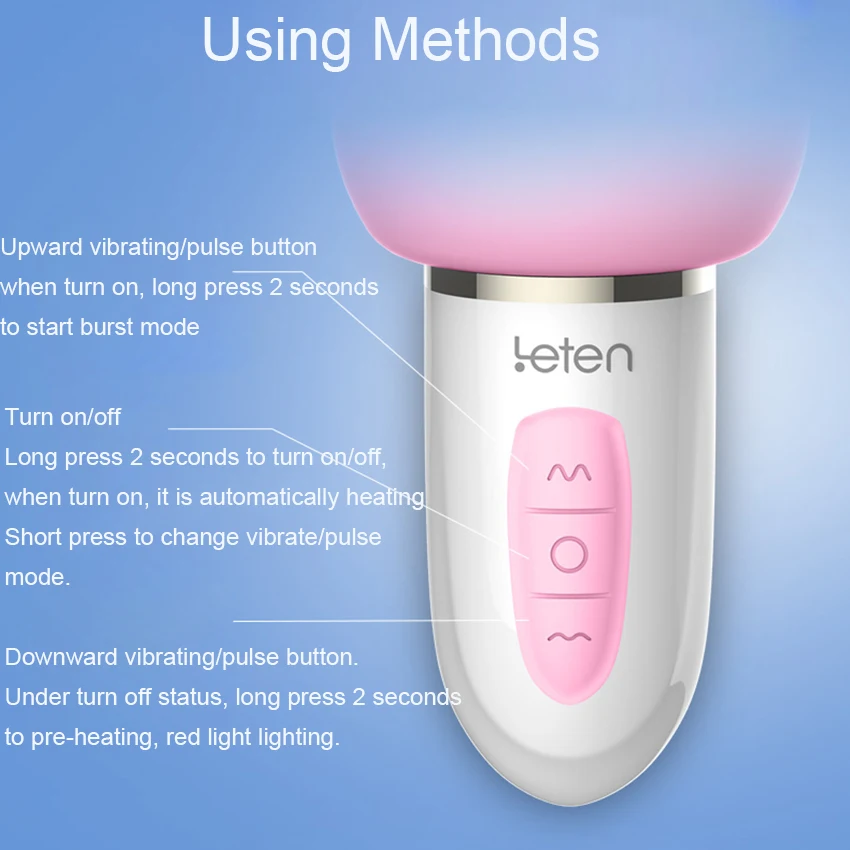 Leten Smart Heizdildo Mit Klitorisstimulation Und Vibrator_voghion.com