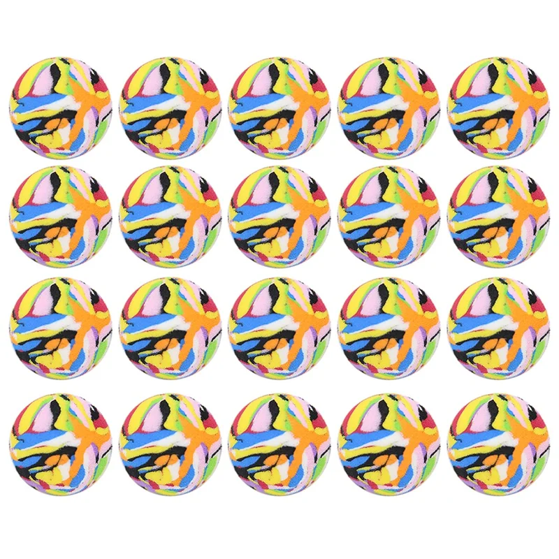 

20Pcs Practice Golf Balls,Rainbow Color Soft EVA Sponge Golf Training Balls For Indoor/Outdoor Golf Practice