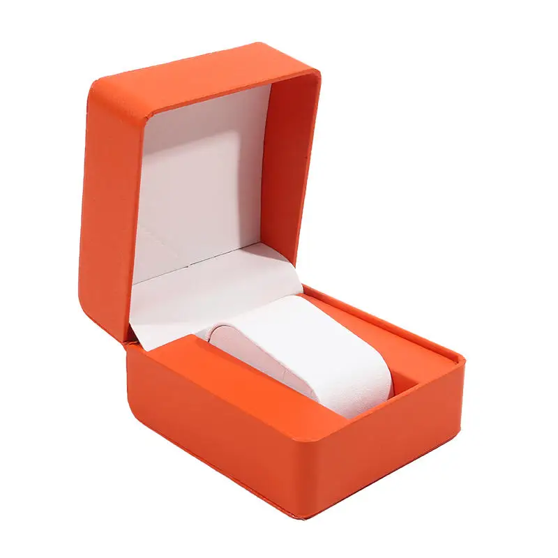 High Grade PU Leather Single Watch Gift Box with Pillow – Elegant Wristwatch Display Ca... - SKU LWGB2010 - UGI Packaging