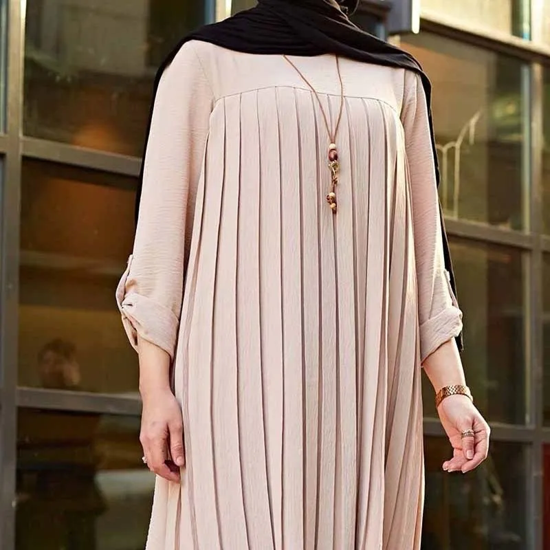 Muslim woman long sleeve blouse, Muslim tunic jacket, Dubai abaya, wine blouse, spring autumn.