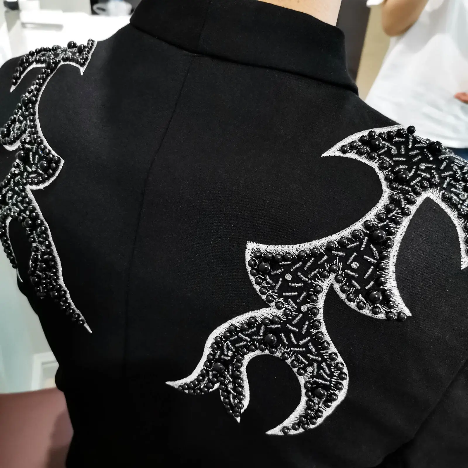 Beaded Embroidered Blazers For Men Stage Shiny Trend Luxury Slim Blazer Hombre Heavy Industry Top Quality Blazers Para Hombre