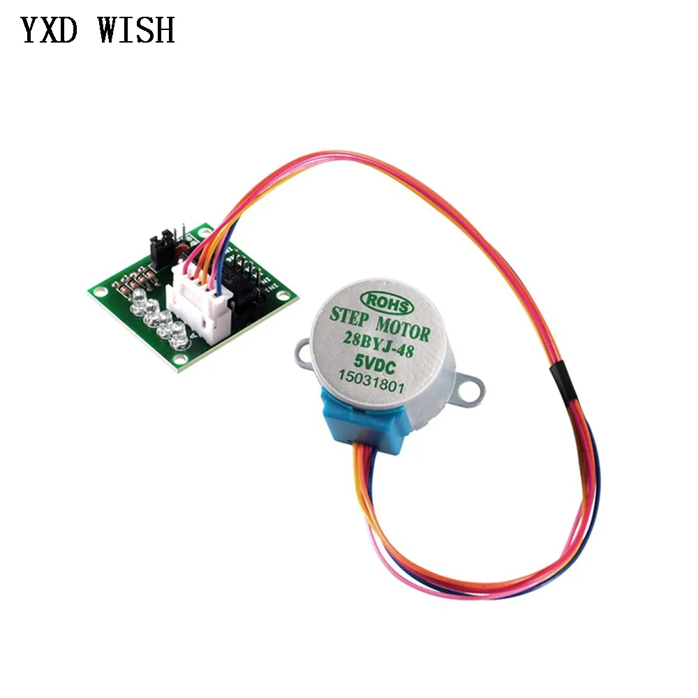 5pcs ULN2003 28BYJ-48 5V 12V Reduction Step Gear Stepper Motor 4 Phase Step Motor For arduino 5pcs + 5pcs Board stepper motor