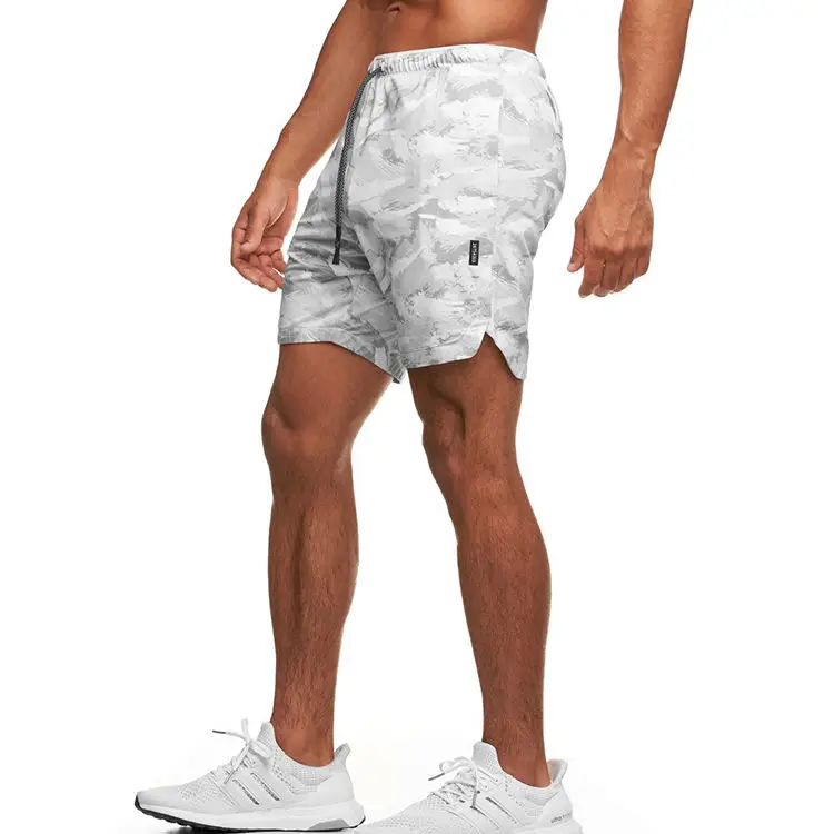 Invisible Open Crotch Pants Outdoor Sex Shorts Men's Summer Quick-Drying Beach Casual Pants Male Print Fitness Sweatpants Plus